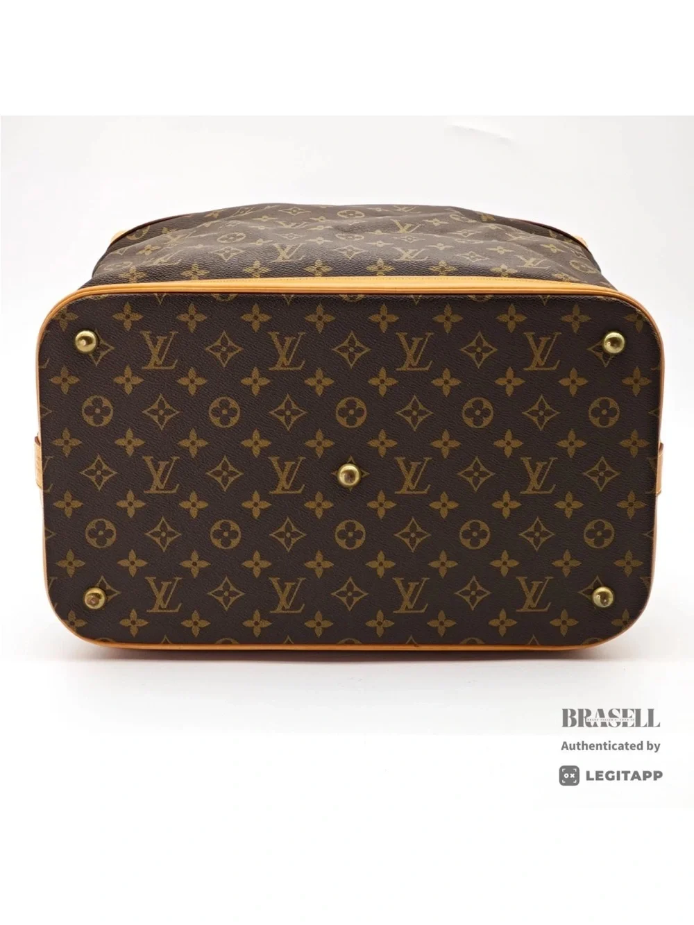 Louis Vuitton Brown Monogram Leather Travel Holdall Cruiser 40